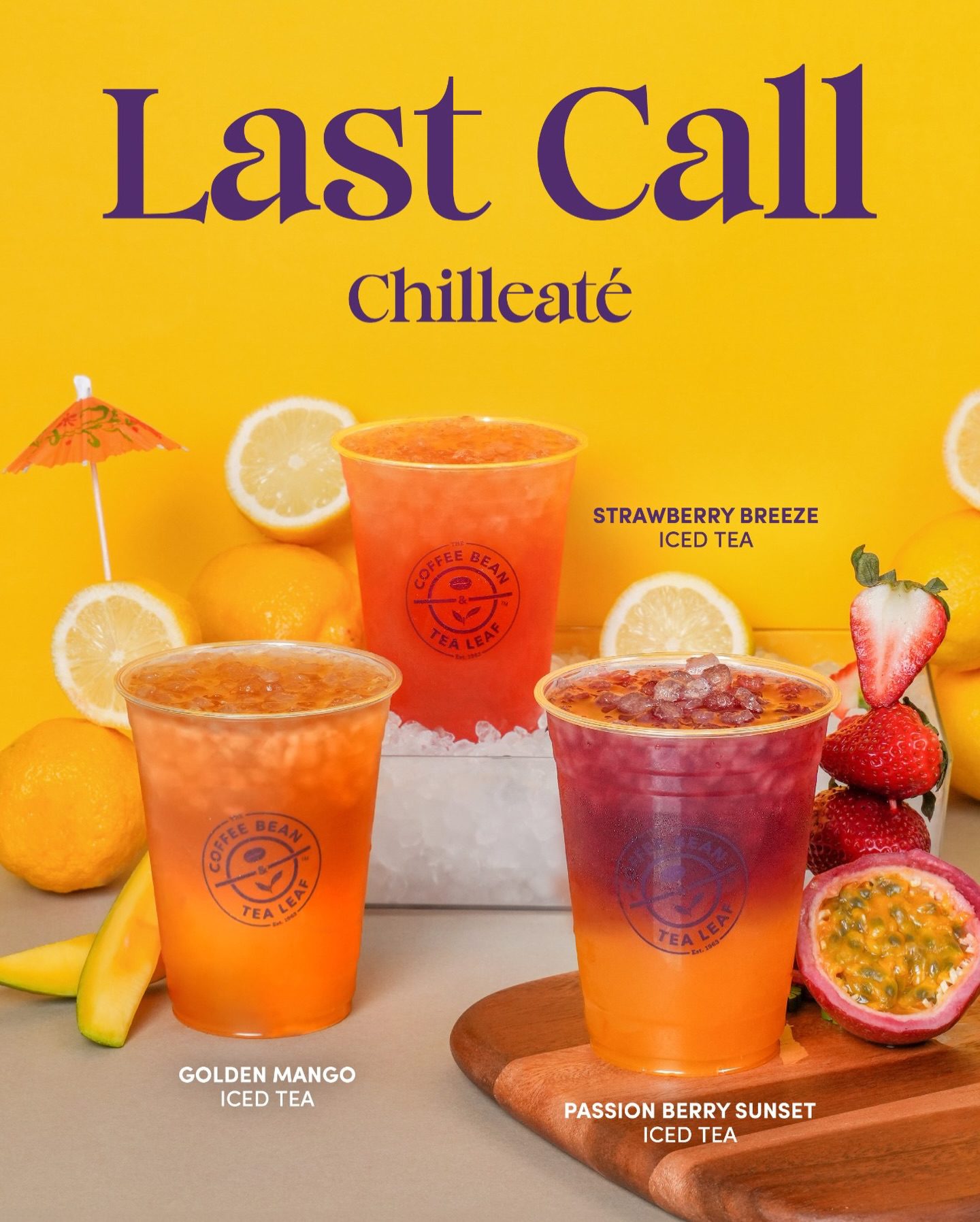 Chilleaté season is almost over! Últimos días para disfrutar de tus summer drinks favoritos💜 Disponibles hasta el 15 de marzo!