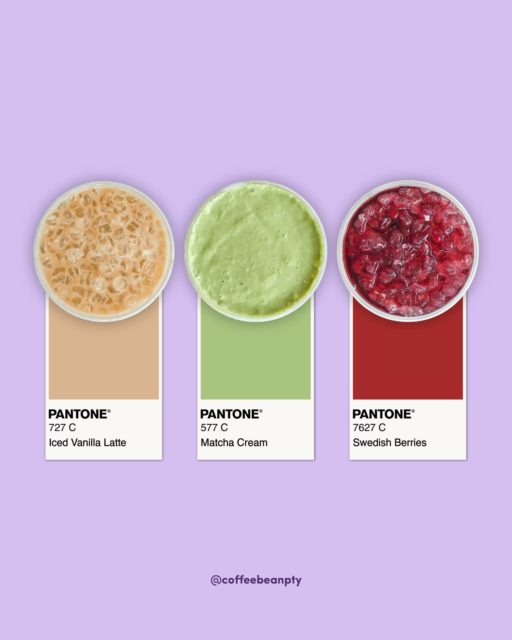 Nuestro go-to color pallette💜 Cuál shade refleja tu mood de hoy?
#coffeebean #panama #matcha #icedlatte #pantone