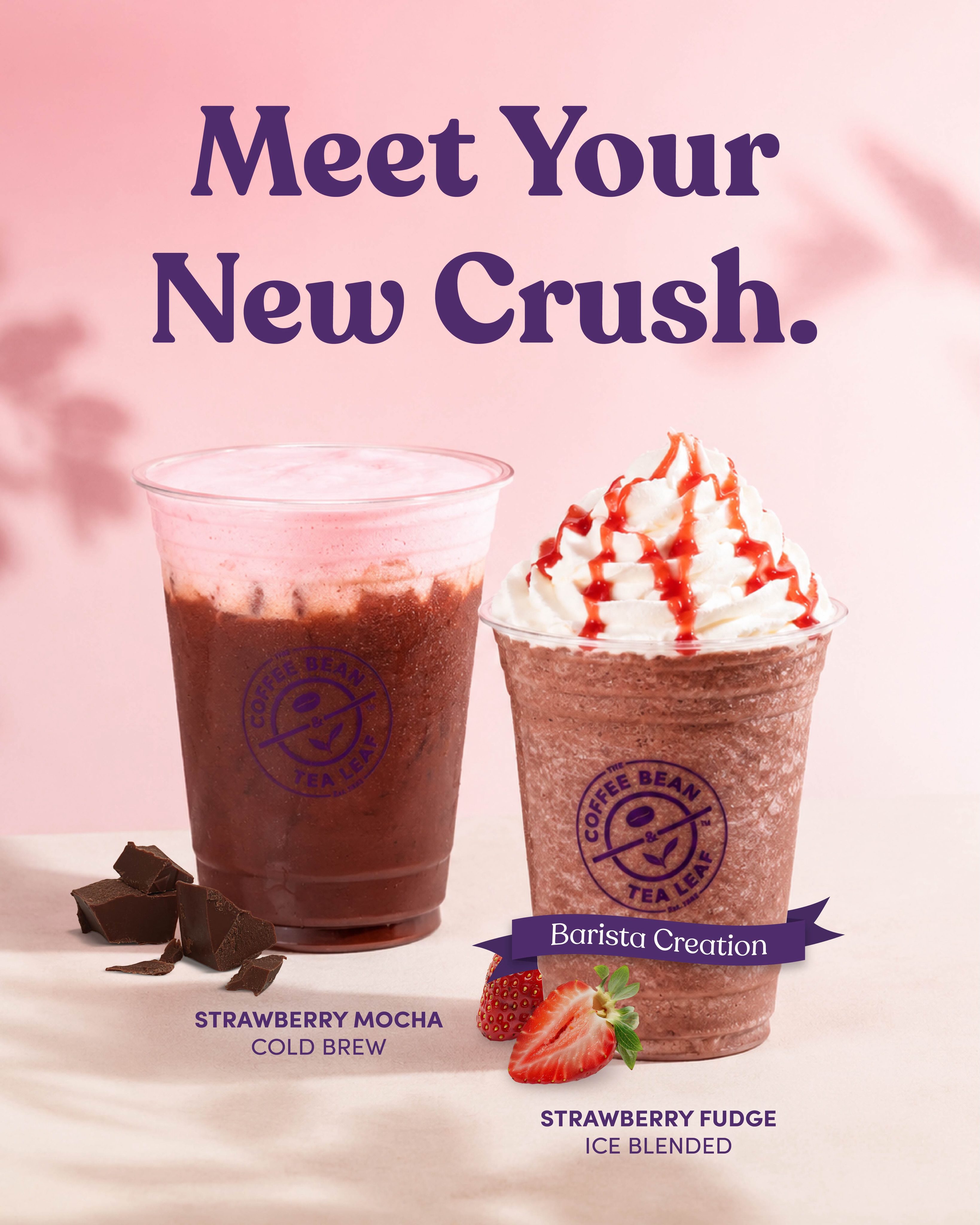 Meet your new crush: chocolate + fresa🍫🍓😍 Si eres coffee lover, el Strawberry Mocha Cold Brew es perfecto para ti. Pero si buscas algo más suave, te recomendamos el barista creation: Strawberry Fudge Ice Blended - con o sin café! Pruébalos a partir de hoy en todas nuestras sucursales💜
#coffeebean #panama #seasonal #justdropped #crush